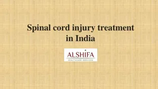 Alshifa-Spinal Cord Treatment In India