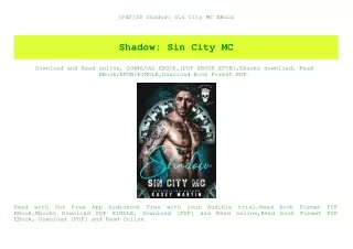 [Pdf]$$ Shadow Sin City MC EBook