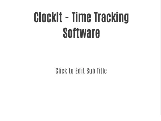 clockit time tracking software