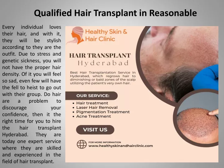 qualified hair transplant in reasonable