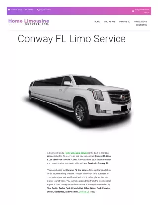 Conway FL Limo Service