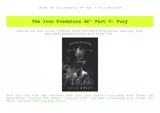book the iron predators part v fury ebook pdf
