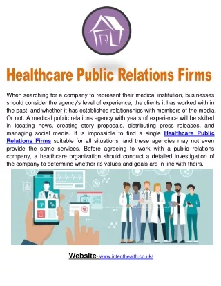 Healthcare Public Relations Firms