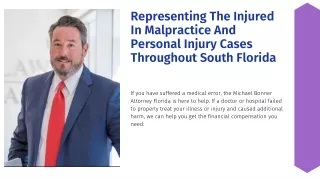 Contact Micheal Bonner attorney in Coral Gables