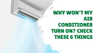 Air Conditioner not working Check for these 6 signs