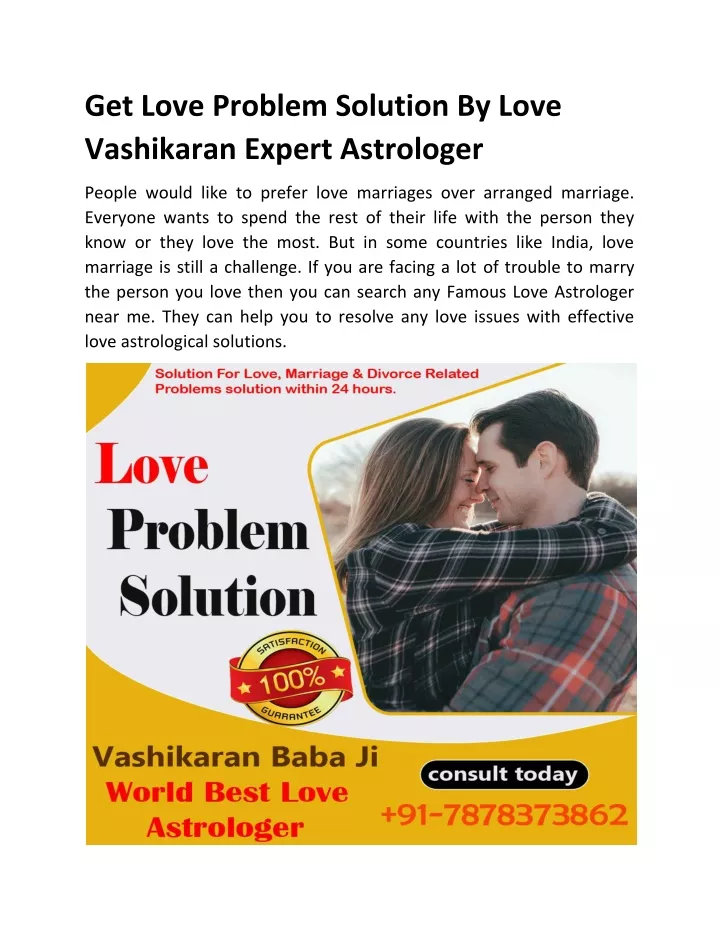 get love problem solution by love vashikaran
