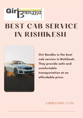 Best Cab Service in Rishikesh