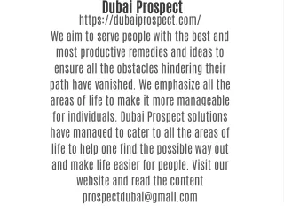 dubai prospect https dubaiprospect