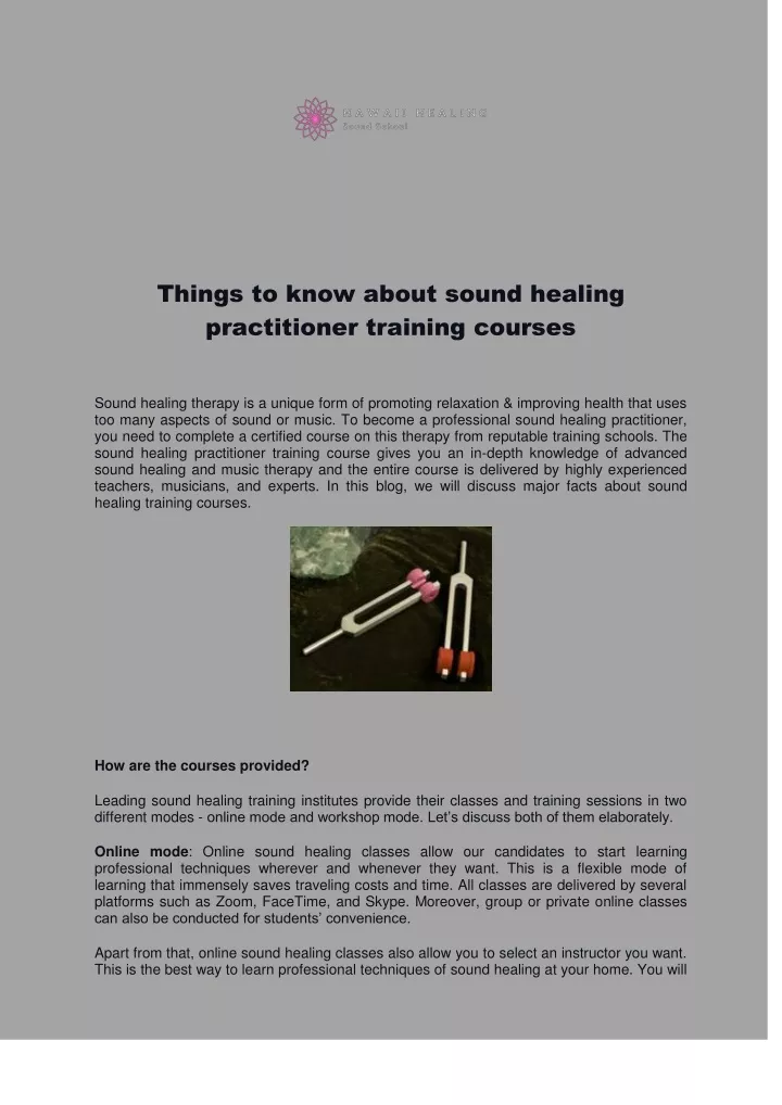 things to know about sound healing practitioner