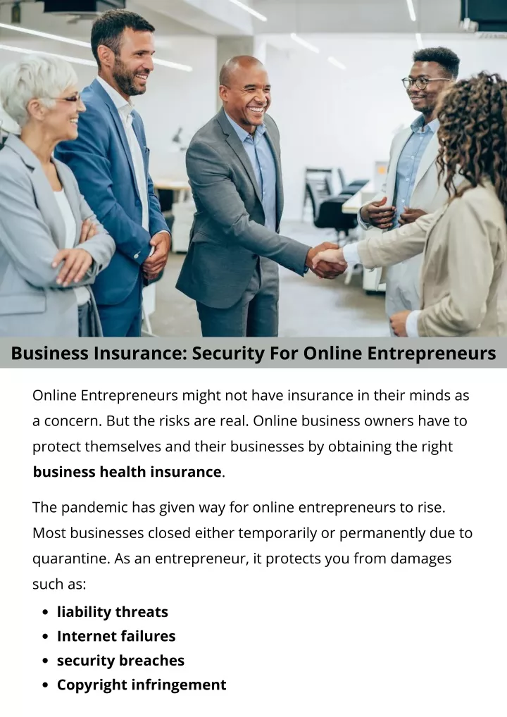 business insurance security for online