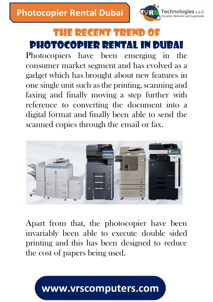 photocopier rental dubai