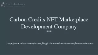 carbon credits nft marketplace development company