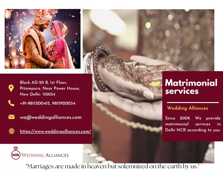 matrimonial services