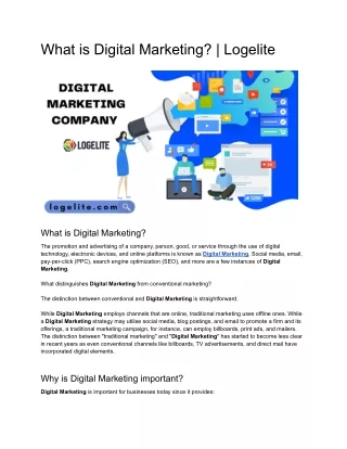 What is Digital Marketing_ _ Logelite