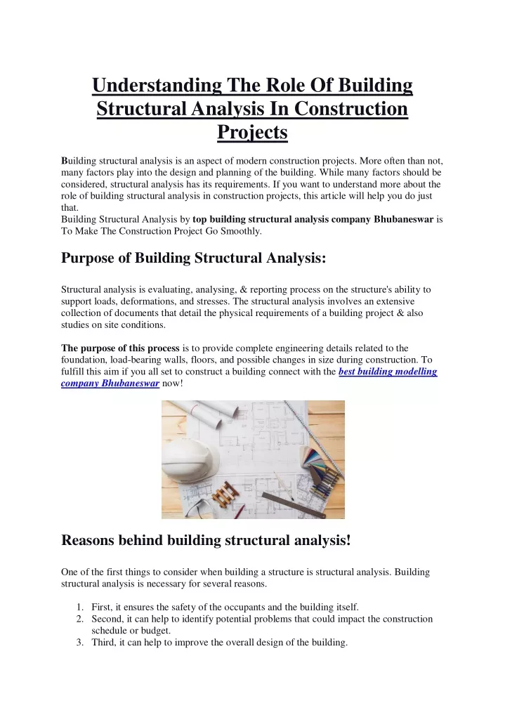 understanding the role of building structural