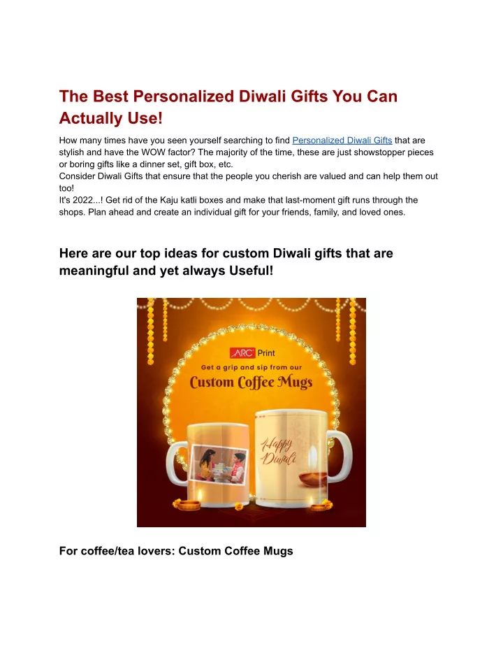 the best personalized diwali gifts