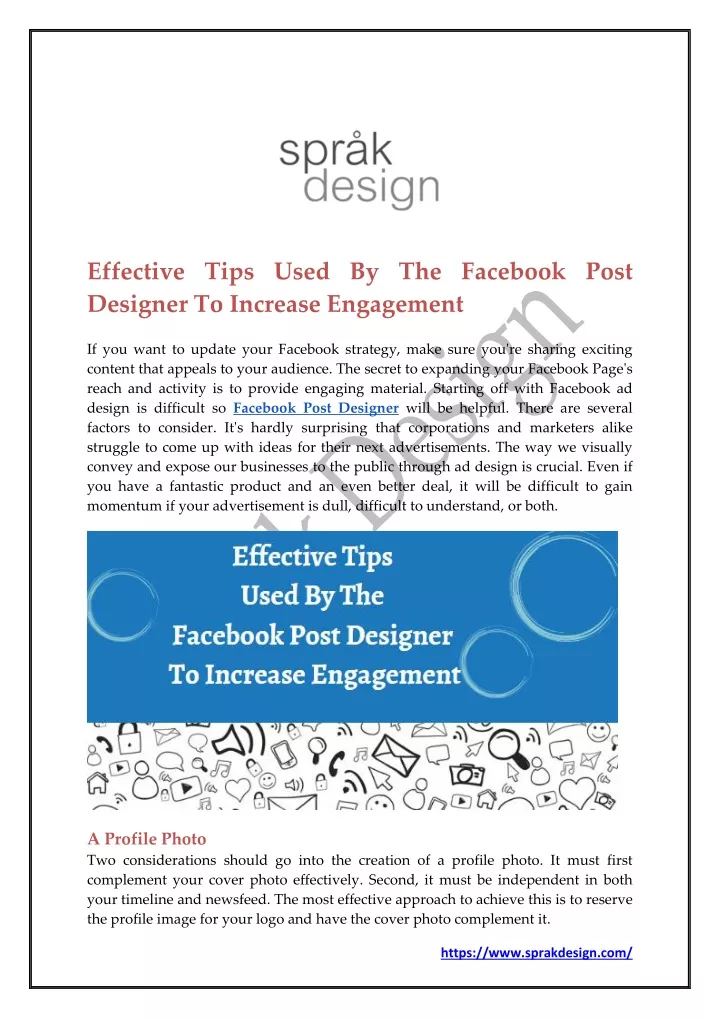 effective tips used by the facebook post designer