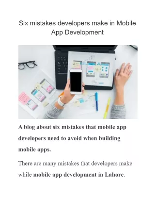 six mistakes developers make in mobile