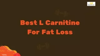 best l carnitine for fat loss