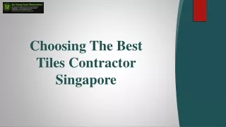 choosing the best t iles contractor s ingapore