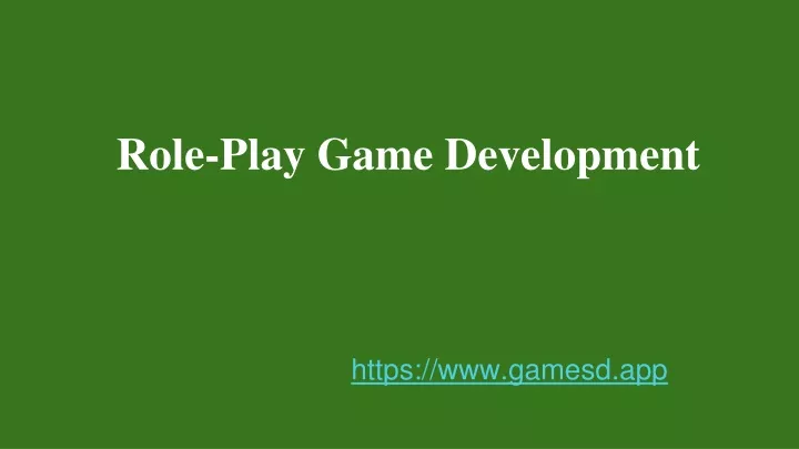 role play game development
