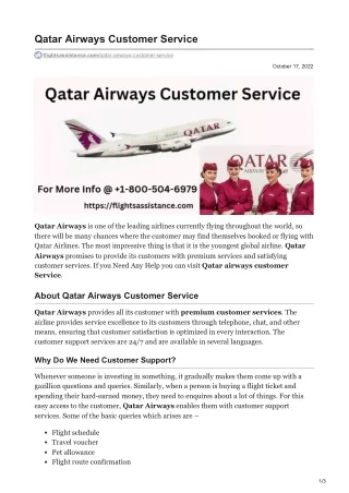 flightsassistance.com-Qatar Airways Customer Service