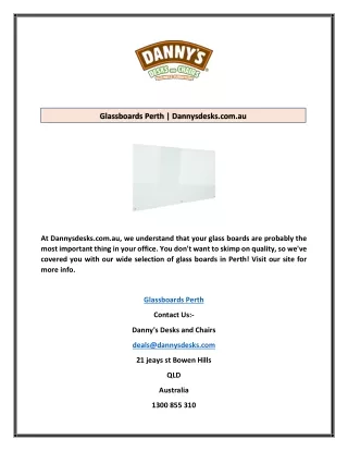 glassboards perth dannysdesks com au