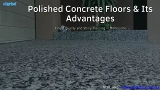 Advantage Of Polished Concrete in Melbourne