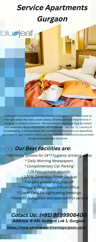 Service Apartments Gurgaon