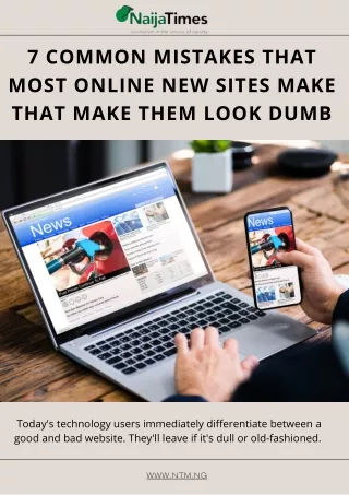 7 Common Mistakes That Most Online New Sites Make That Make Them Look Dumb
