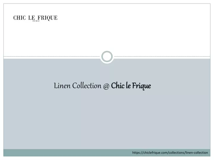 linen collection @ chic le frique