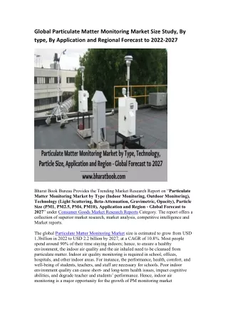 global particulate matter monitoring market size