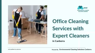Office Cleaning Services with Expert Cleaners in Canberra