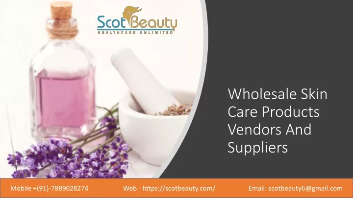 PPT - Wholesale Skin Care Products Vendors And Suppliers PowerPoint 