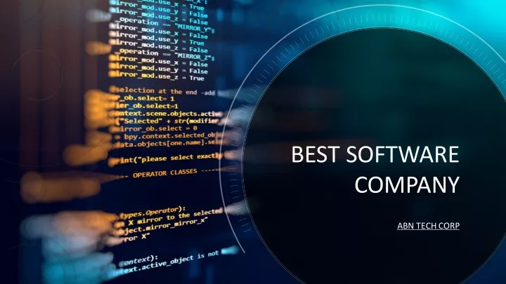 best software company