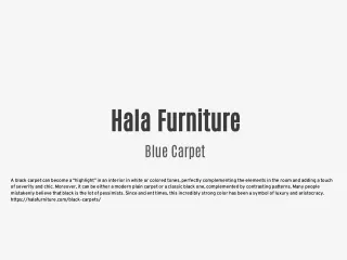 hala furniture blue carpet