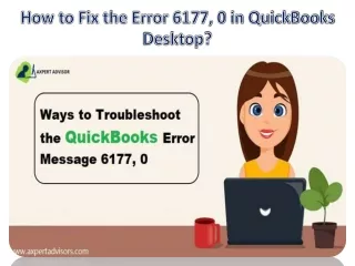 how to fix the error 6177 0 in quickbooks desktop
