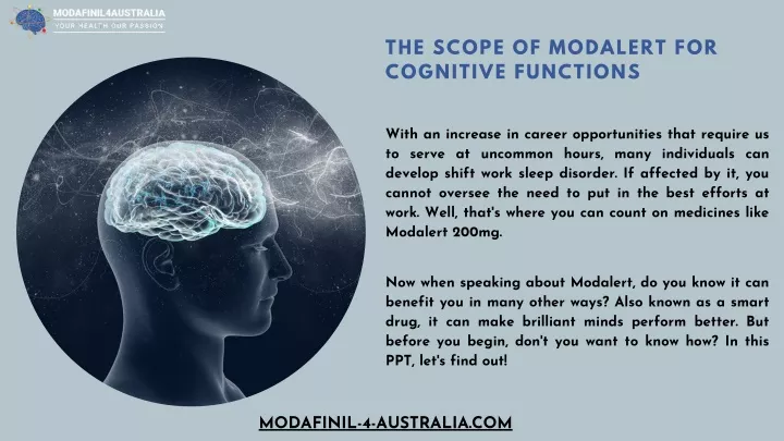 the scope of modalert for cognitive functions