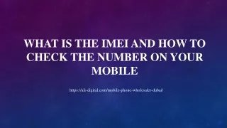 What is the IMEI and how to check the number on your mobile