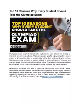 top 10 reasons why every student should take