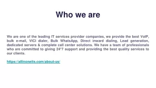 who we are