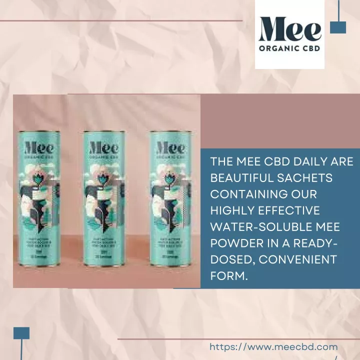 the mee cbd daily are beautiful sachets