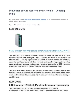 industrial secure routers and firewalls dynalog