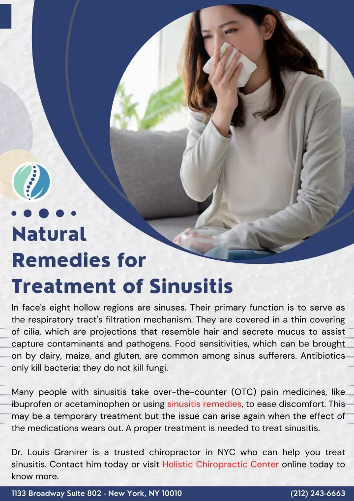natural remedies for treatment of sinusitis