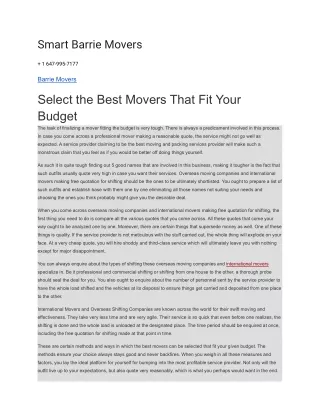 smart barrie movers