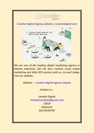 creative digital agency jakarta levelondigital com