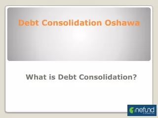 Debt Consolidation Oshawa