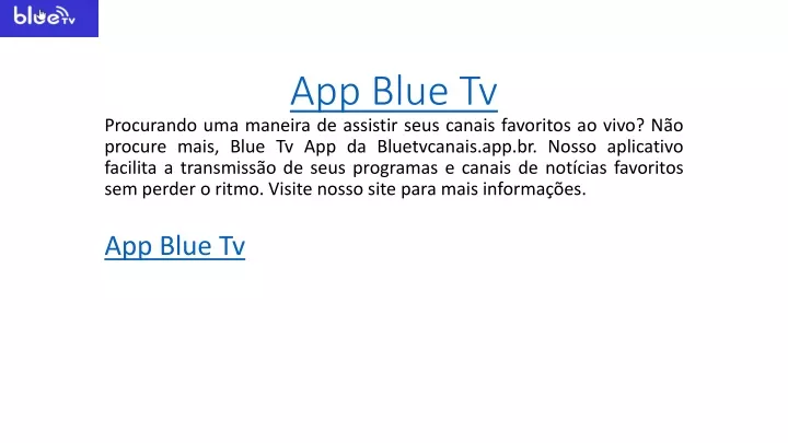 app blue tv
