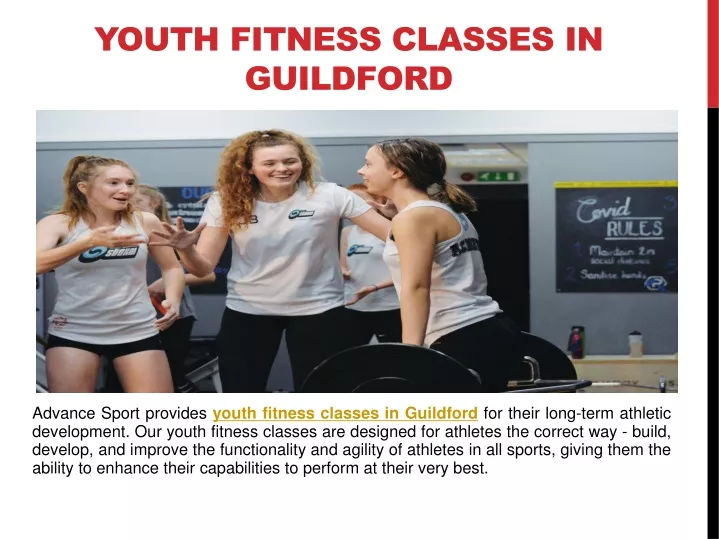youth fitness classes in guildford